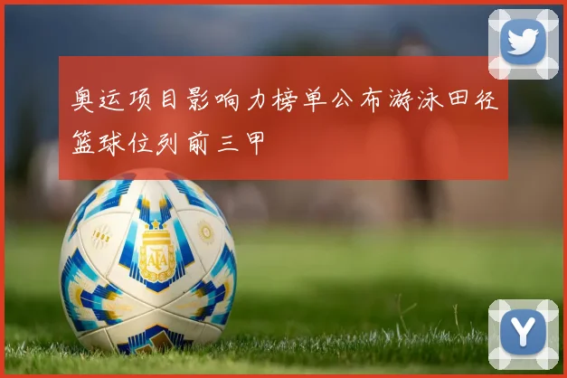 奥运项目影响力榜单公布游泳田径篮球位列前三甲